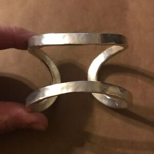 KARINE SULTAN Elise Minimalist Cuff Bracelet Silver plated
